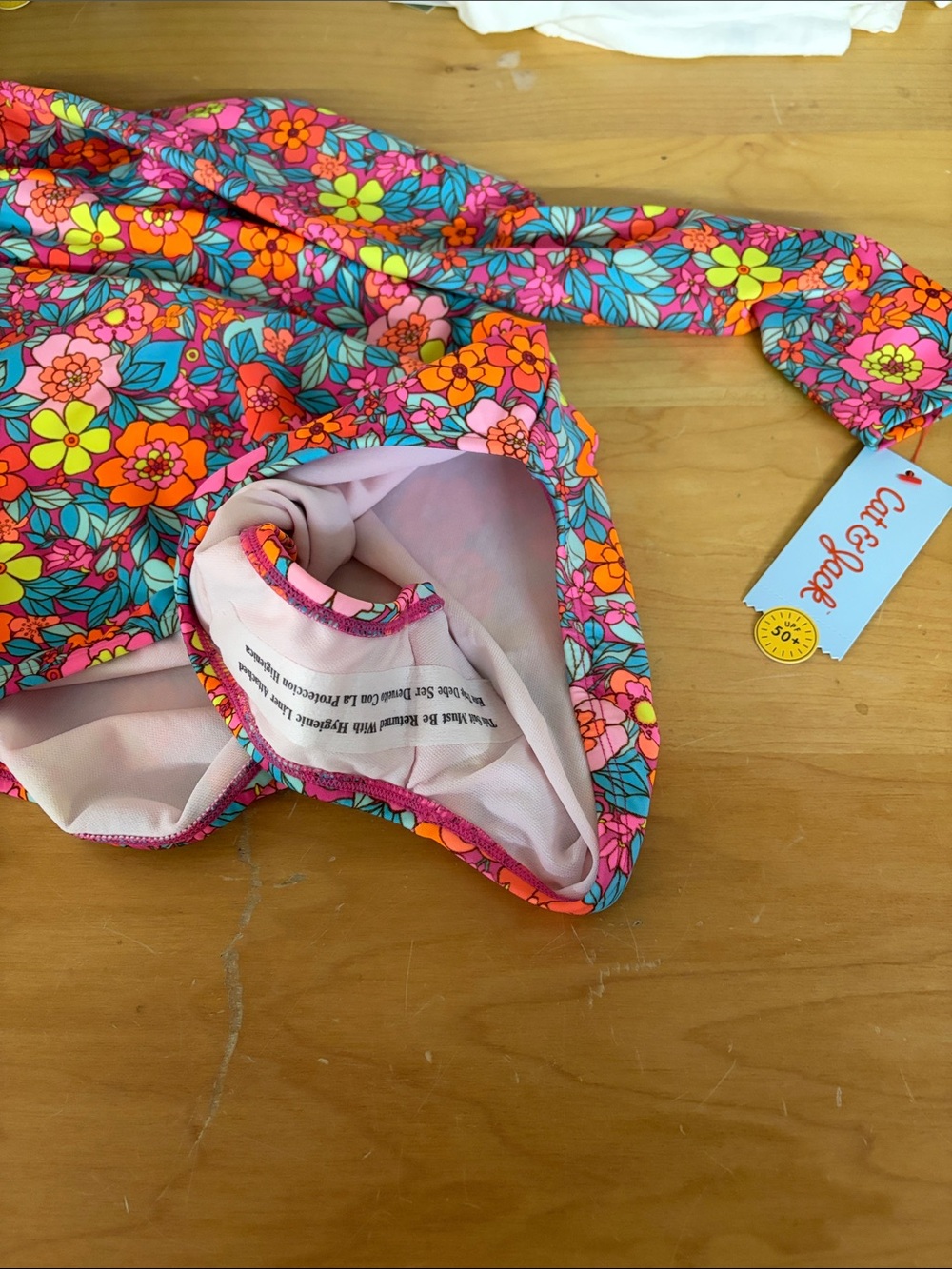 Girls Long sleeve Bathing Suit - Picture 3 of 4